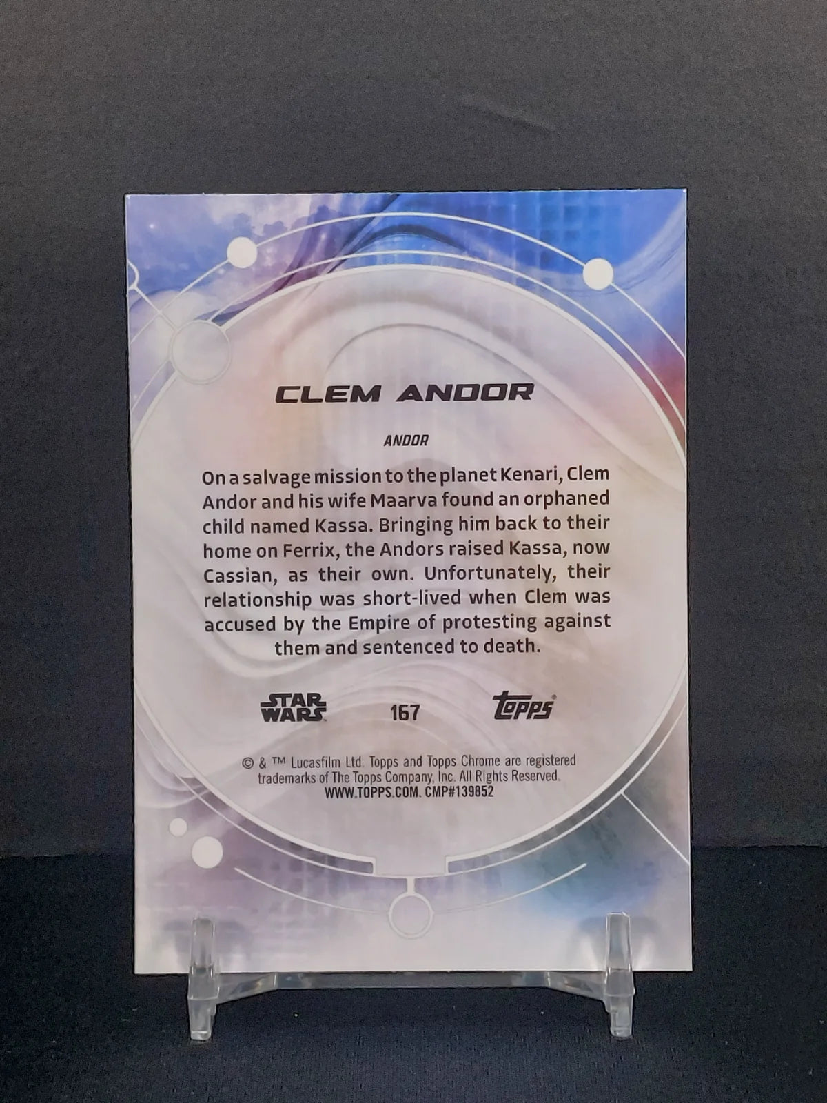 CLEM ANDOR #167 - 2026 Topps Chrome Star Wars Raywave Refractor