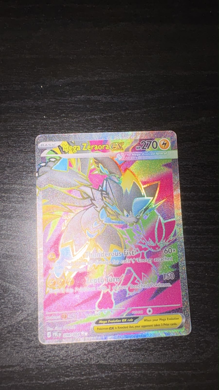 Mega Zeraora ex 098/084 (Pitch Black)