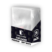 Caseclosed Premium Toploader — 25 Pack (35PT White)