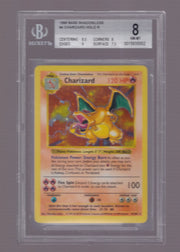 Charizard 4 · Shadowless Holofoil (Base Set (Shadowless)) — BGS 8