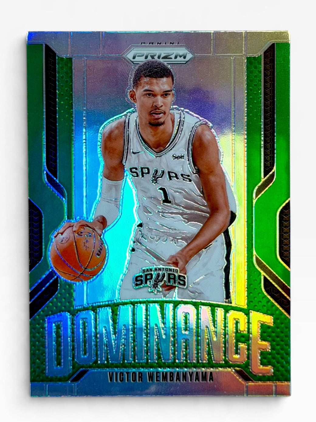 2024-25 Panini Prizm Victor Wembanyama Dominance Green Prizm