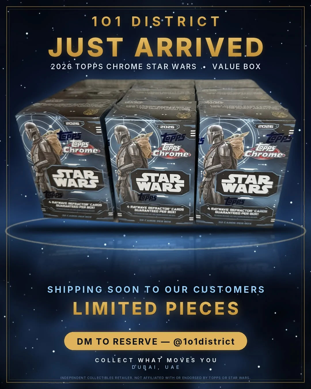 TOPPS CHROME STAR WARS VALUE BOX 2026