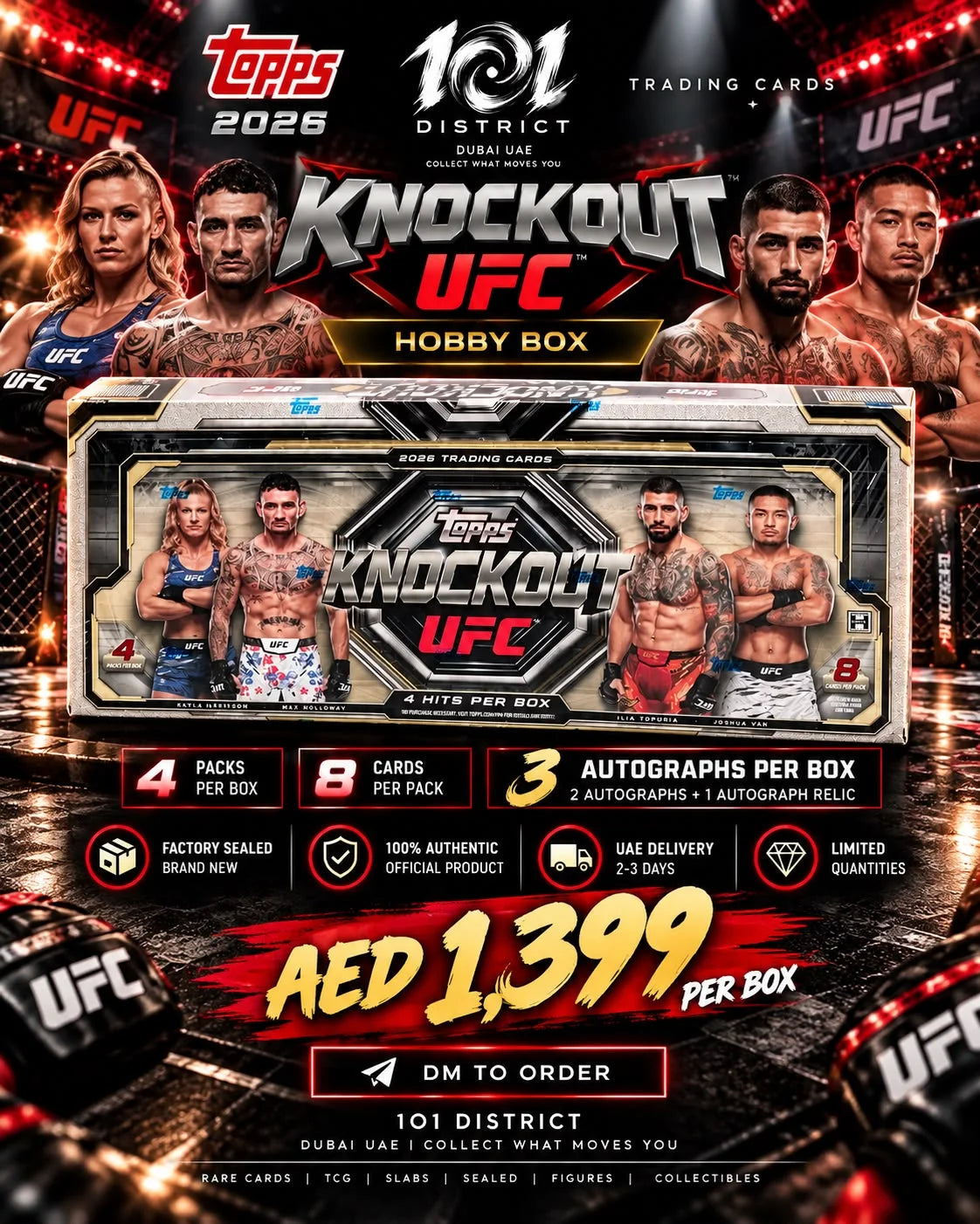 KNOCKOUT UFC — HOBBY BOX TOPPS