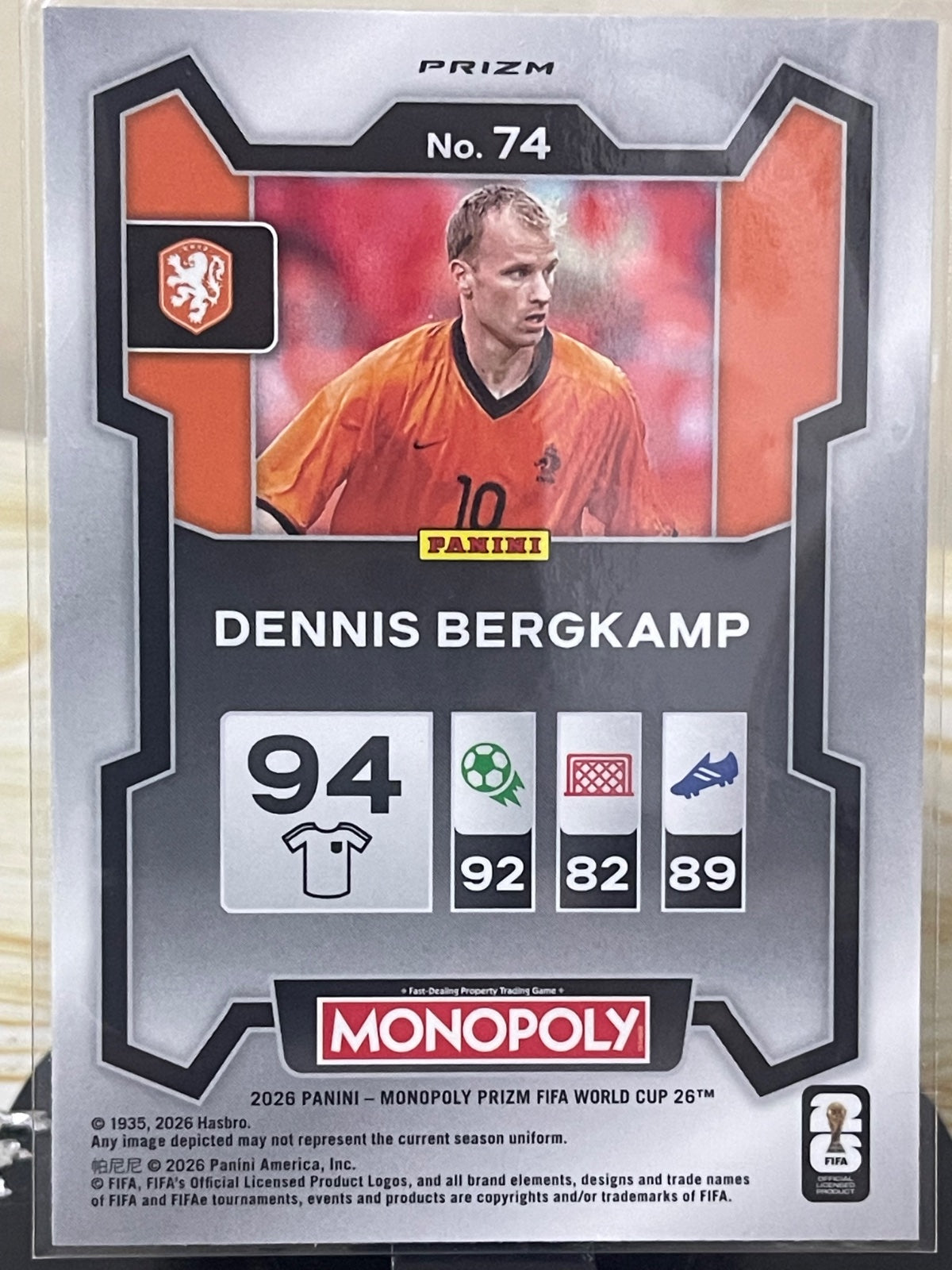 Dennis Bergkamp Gold Cracked Ice