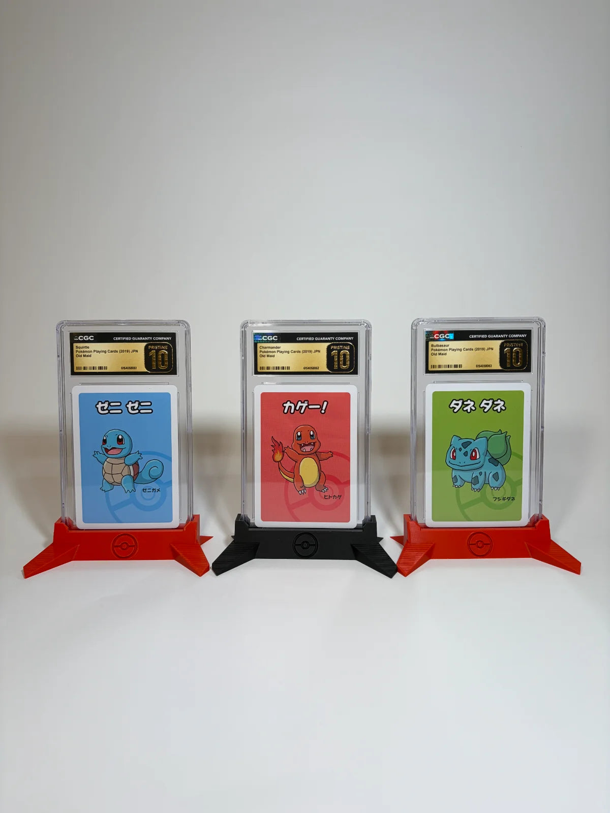 Squirtle, Charmander & Bulbasaur (Old Maid) CGC Pristine 10 Sequentially Numbered