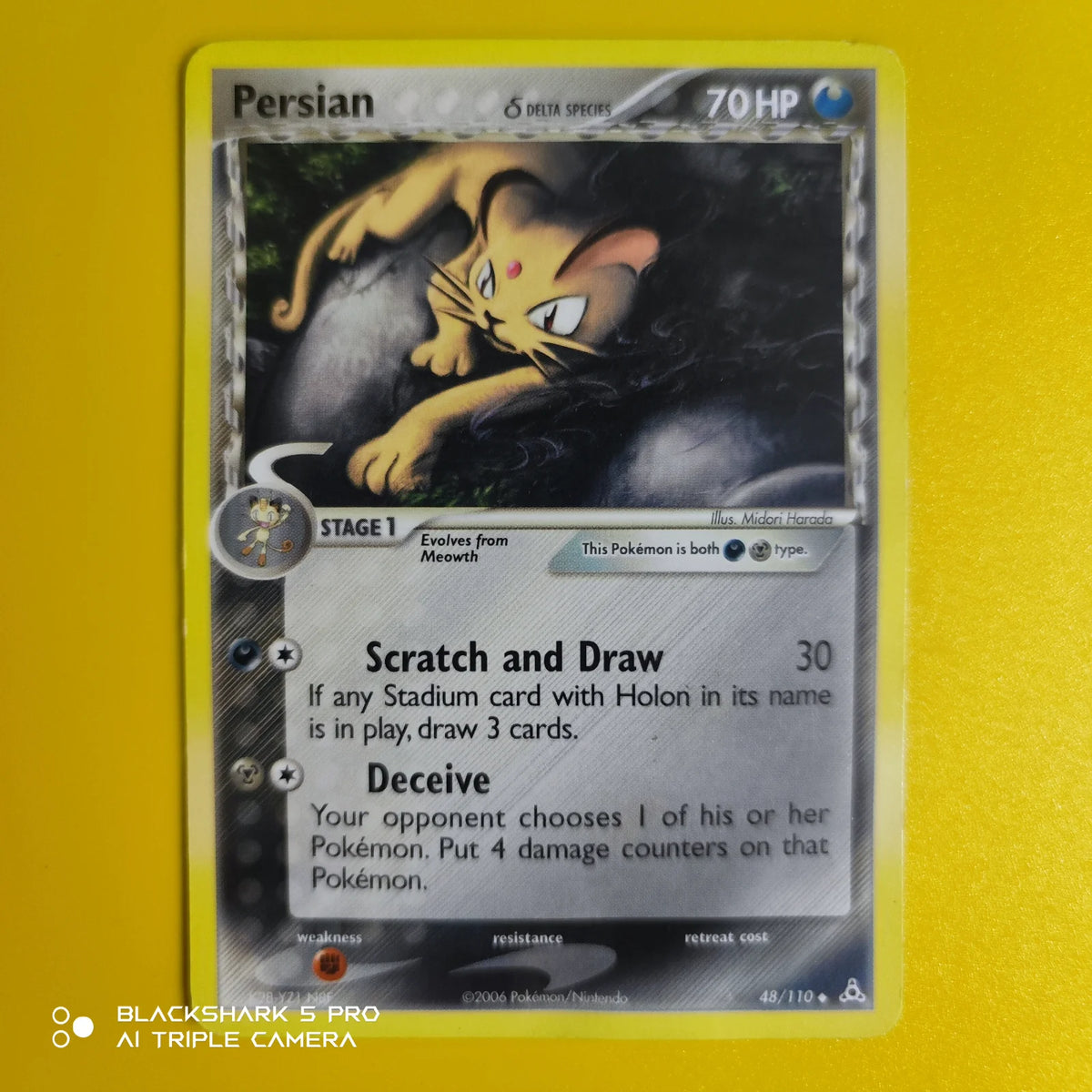 Persian (Delta Species) 48 · Normal (EX Holon Phantoms)