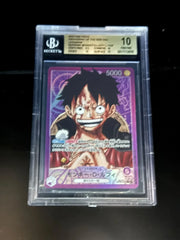 Monkey.D.Luffy (Alternate Art) (JP) OP05-060 (Awakening of the New Era) — BGS 10 (Pristine)