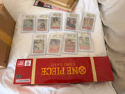 One Piece 1st Anniversary - Full set BGS graded + Box & playing mat