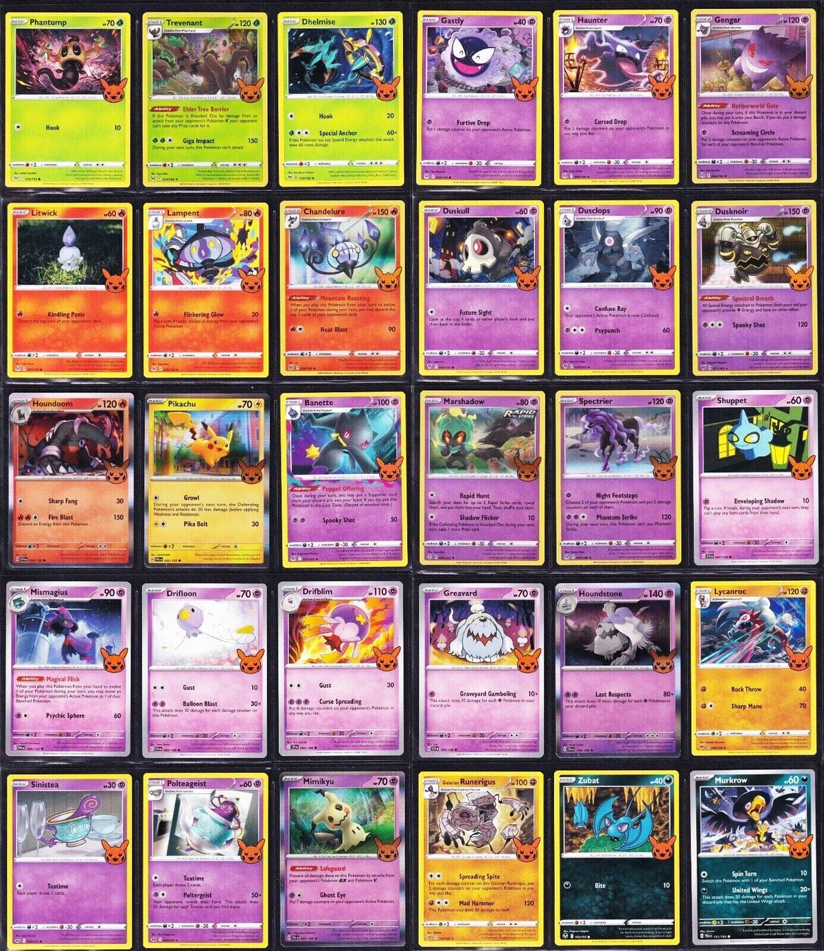 Pokémon 2023 Trick or Trade COMPLETE SET (30 Cards) Halloween