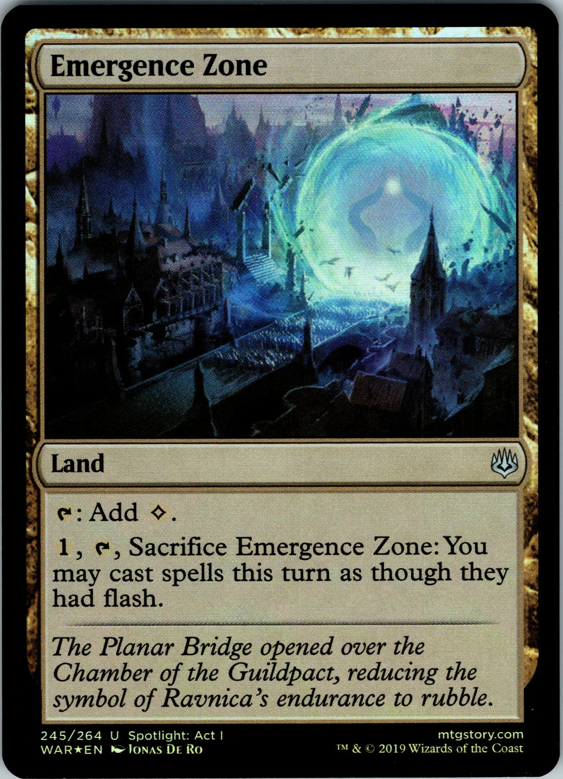 Emergence Zone 245 · Foil (War of the Spark)