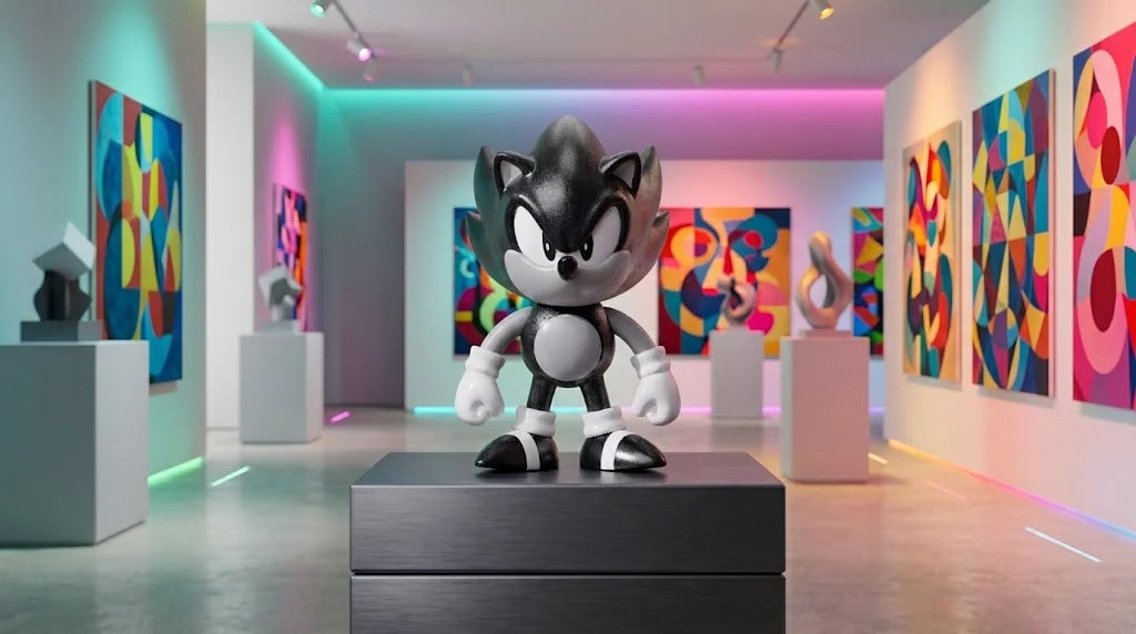 Sonic the Hedgehog SOFVIPS MonoChrome Ver Sofubi Figure Peace & After