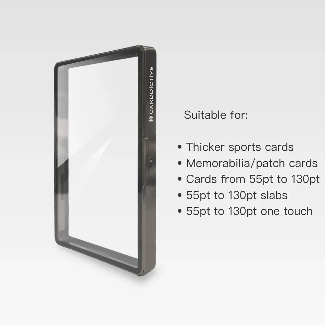 CARDDICTIVE - PSA/TAG/CGC Thick Slab Protector - C130-Pro Black Chrome
