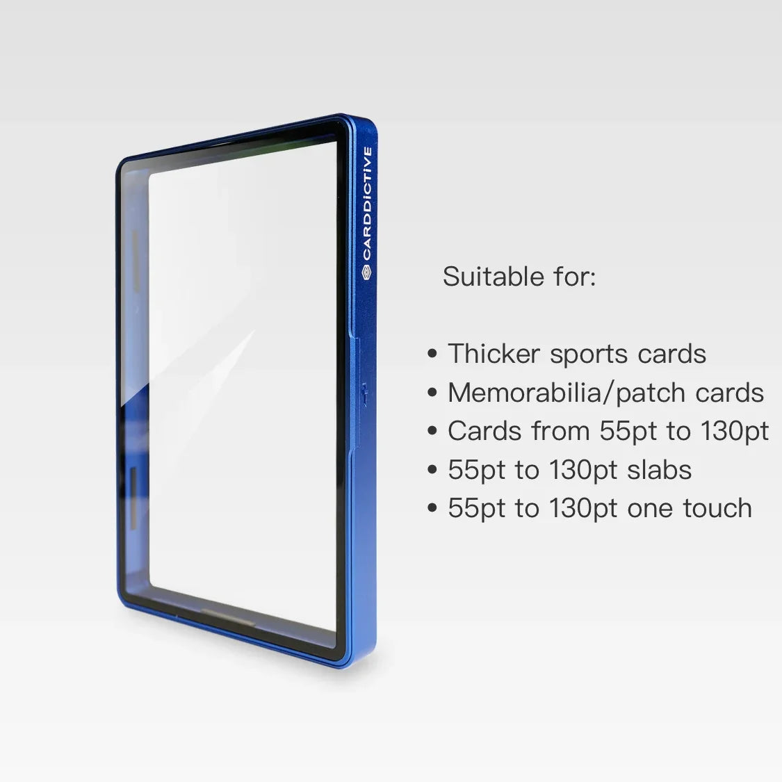 CARDDICTIVE - PSA/TAG/CGC Thick Slab Protector - C130-Pro Deep Space Blue