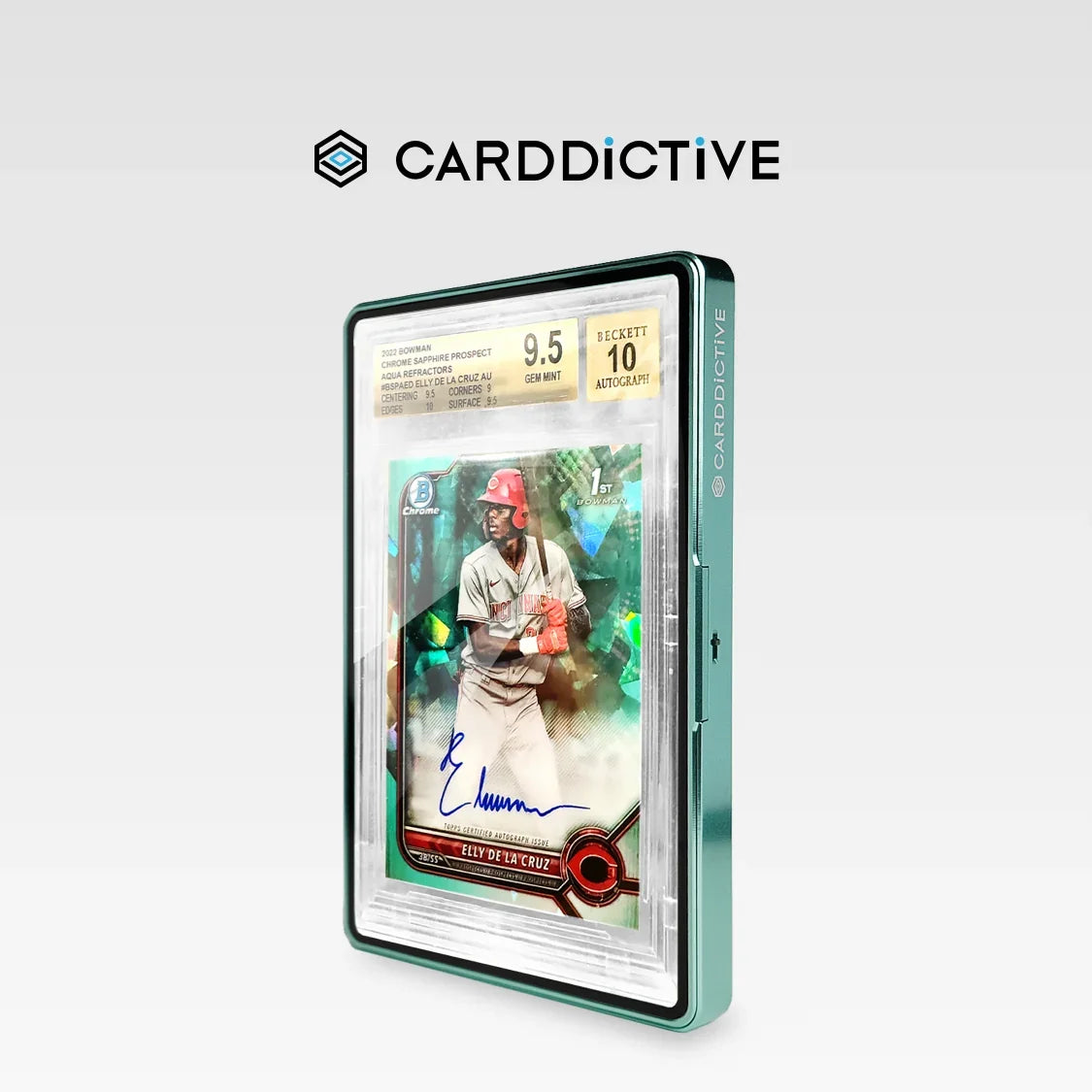 CARDDICTIVE - BGS Slab Protector - CB35-Pro Aqua Refractor