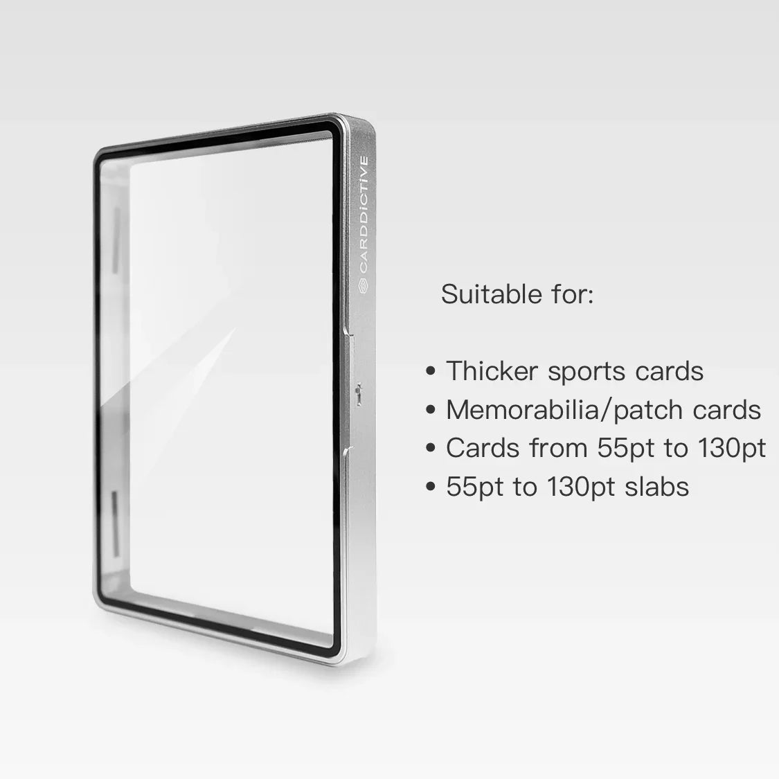 CARDDICTIVE - BGS Thick Slab Protector - CB130-Pro Stealth Silver