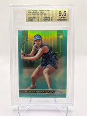 Alexandra Eala 2024 Topps Chrome Tennis Aqua Refractors BGS 9.5