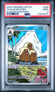 Alolan Dugtrio 208/191 (Surging Sparks) — PSA 9