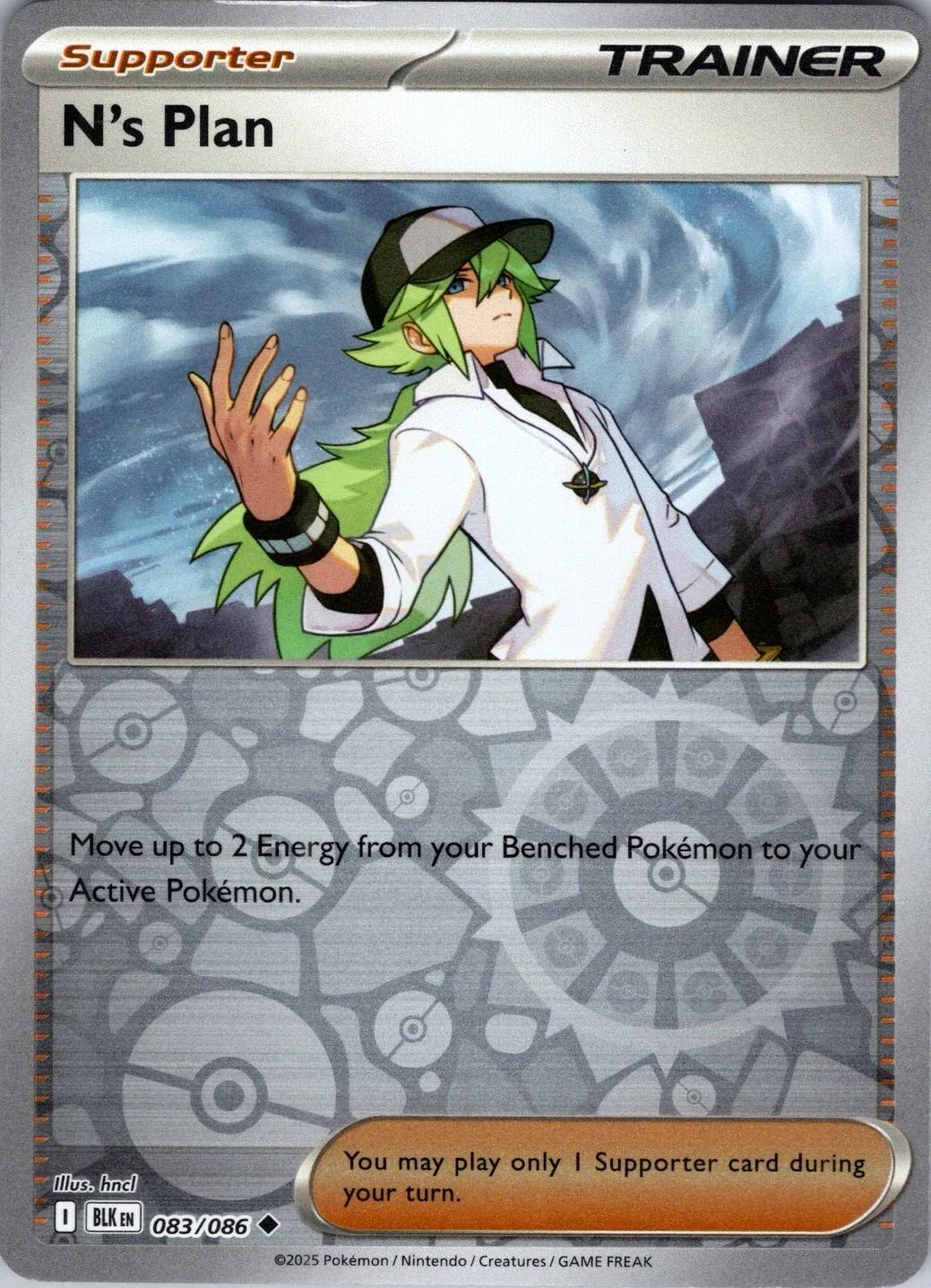 N's Plan 083/086 · Reverse Holofoil (Black Bolt)