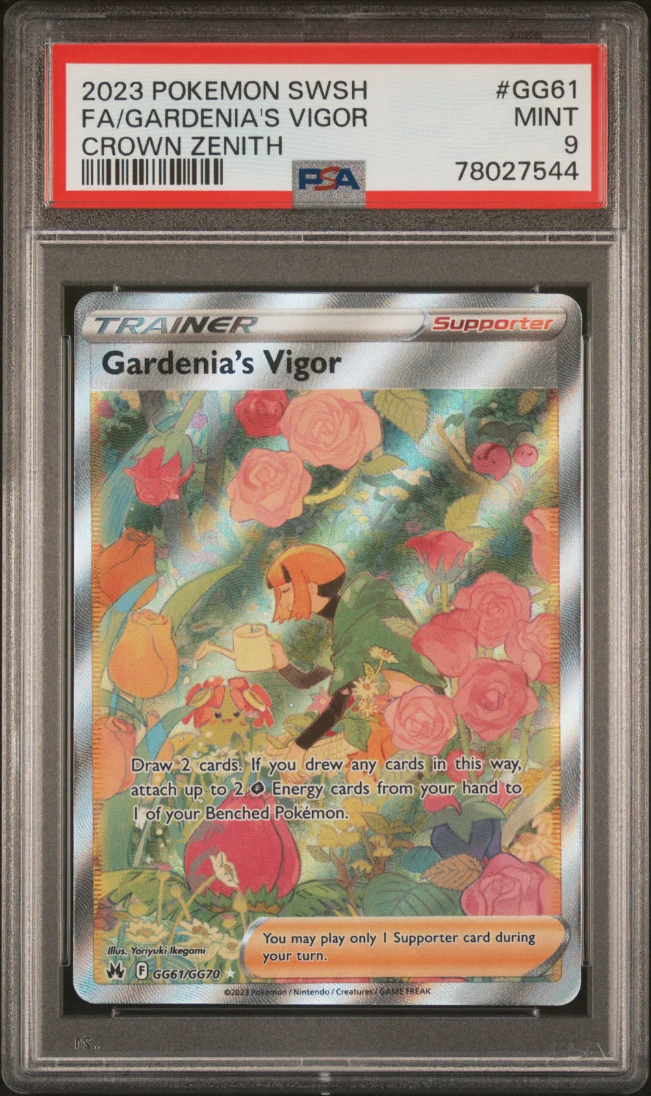 Gardenia's Vigor GG61/GG70 (Crown Zenith: Galarian Gallery) — PSA 9