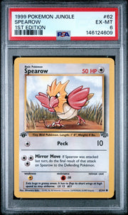 Spearow 62 · 1st Edition (Jungle) — PSA 6