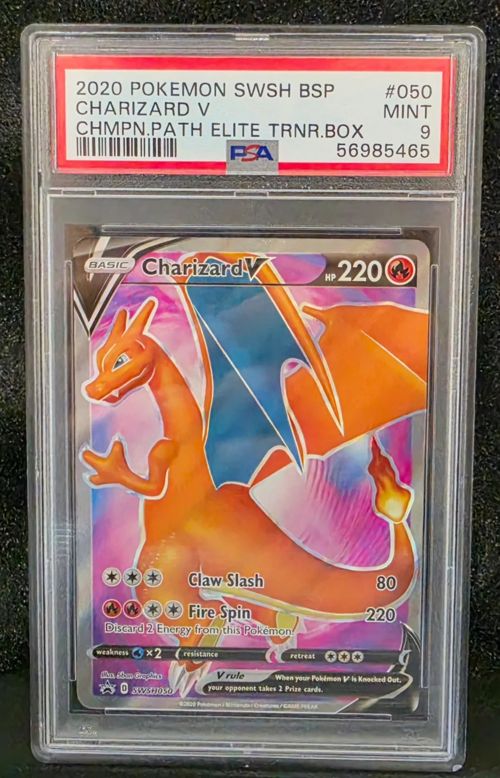 Charizard V SWSH050 (Sword & Shield Promo) — PSA 9