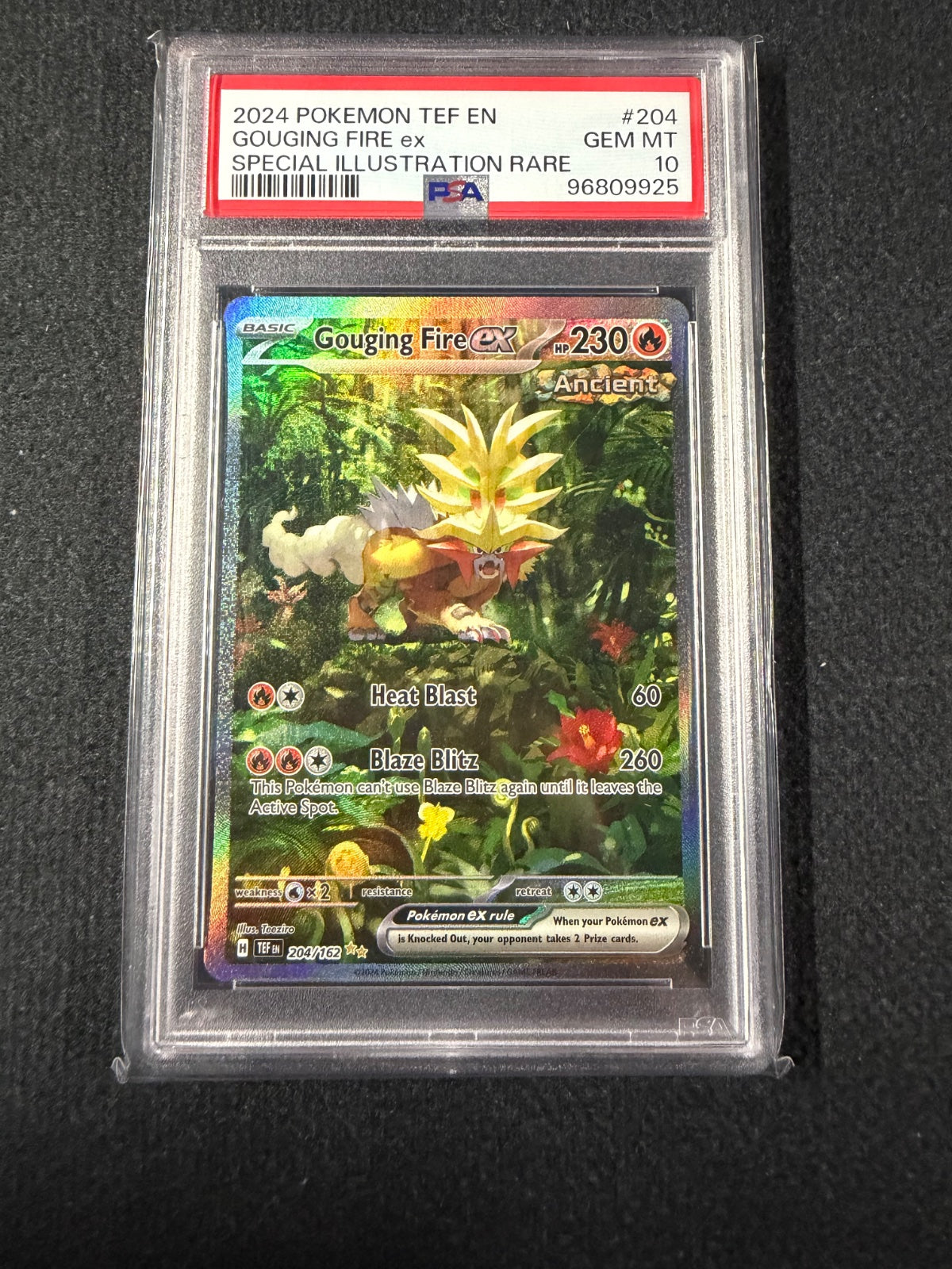 2024 Pokémon TEF EN Gouging Fire ex SIR