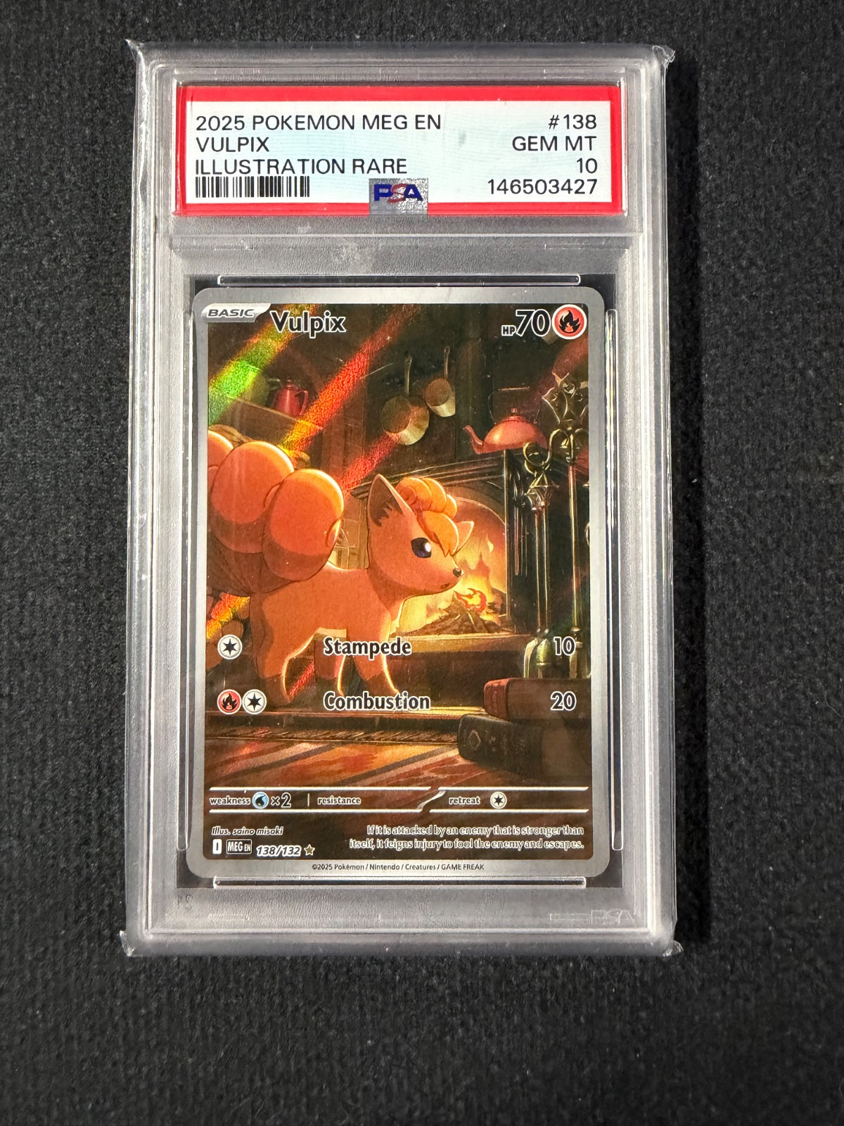 2025 Pokémon MEG EN Vulpix IR PSA 10