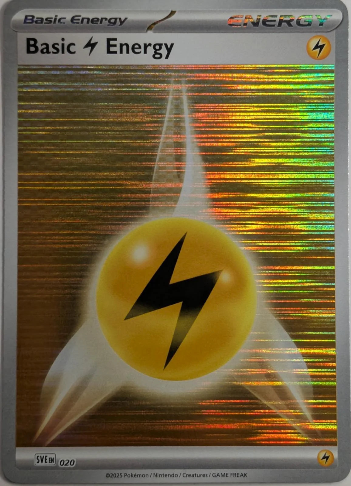 Basic Lightning Energy - 020 · Reverse Holofoil (SVE: Scarlet & Violet Energies)