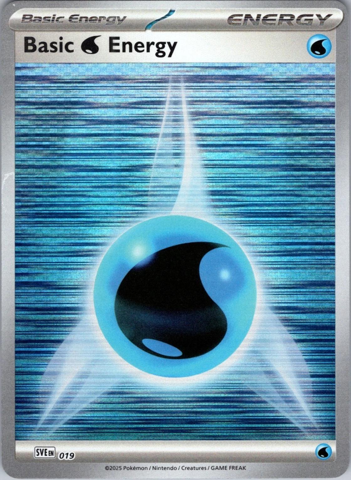 Basic Water Energy - 019 · Reverse Holofoil (SVE: Scarlet & Violet Energies)