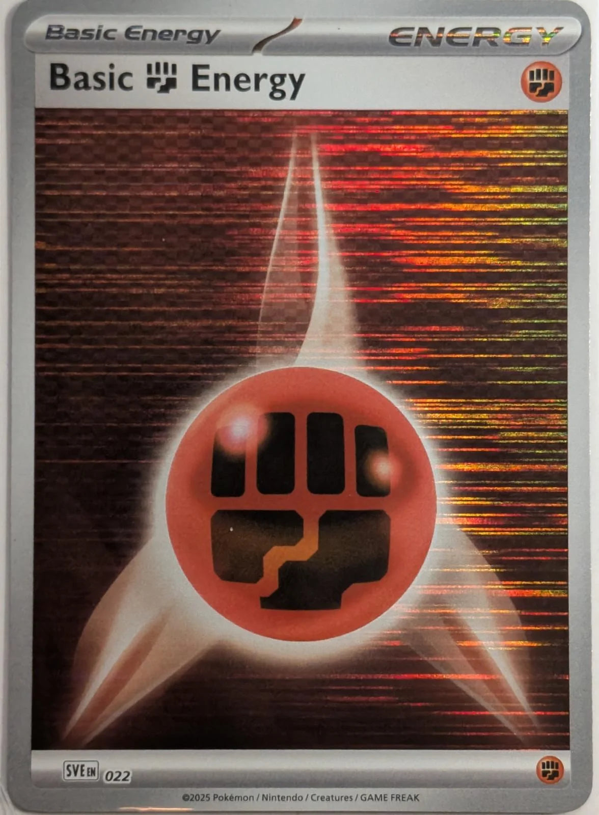 Basic Fighting Energy - 022 · Reverse Holofoil (SVE: Scarlet & Violet Energies)
