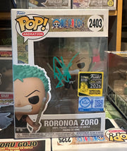 Zoro Funko pop MEFCC 2026 exclusive signed by Mackenyu with COA