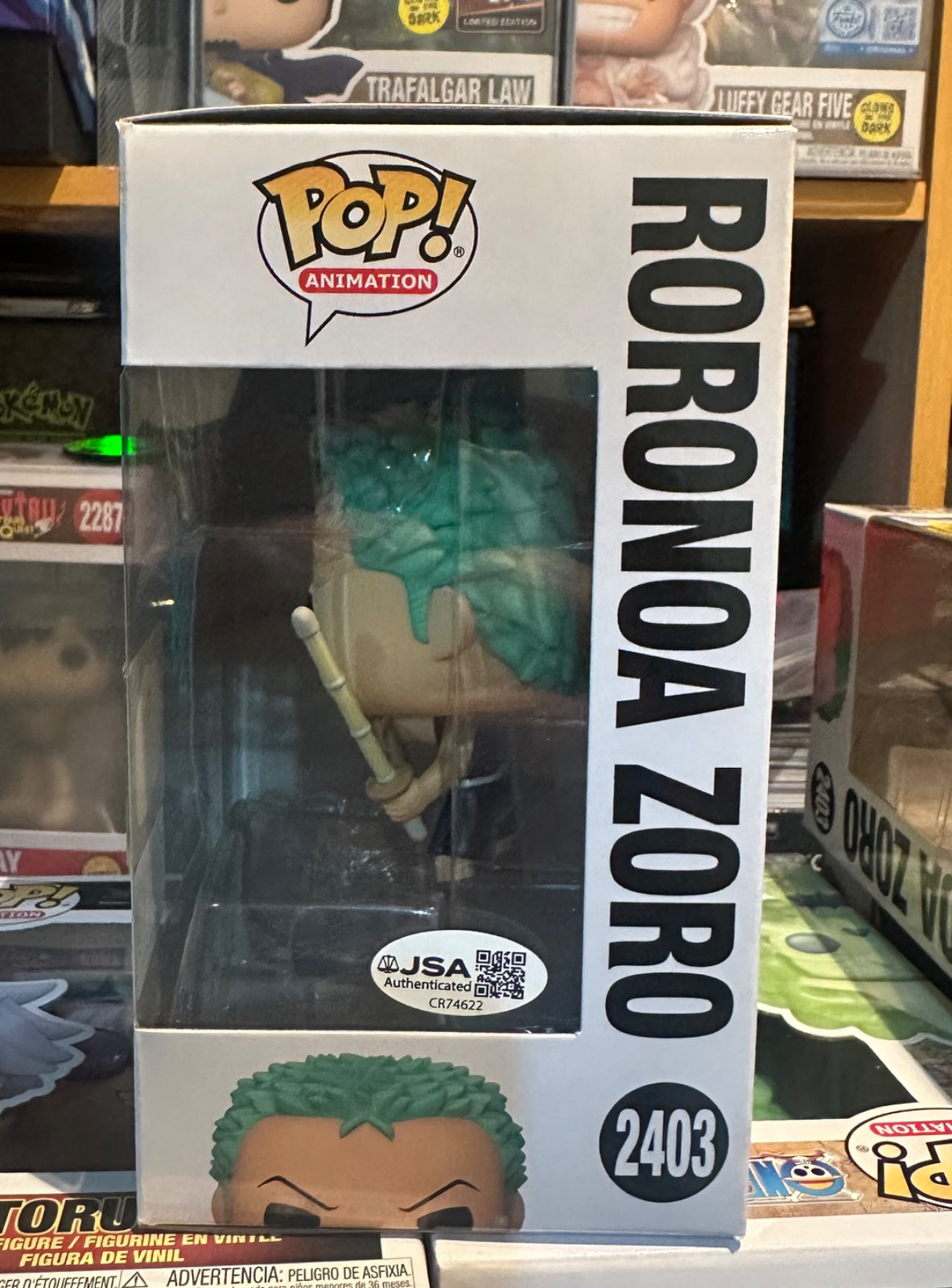 Zoro Funko pop MEFCC 2026 exclusive signed by Mackenyu with COA