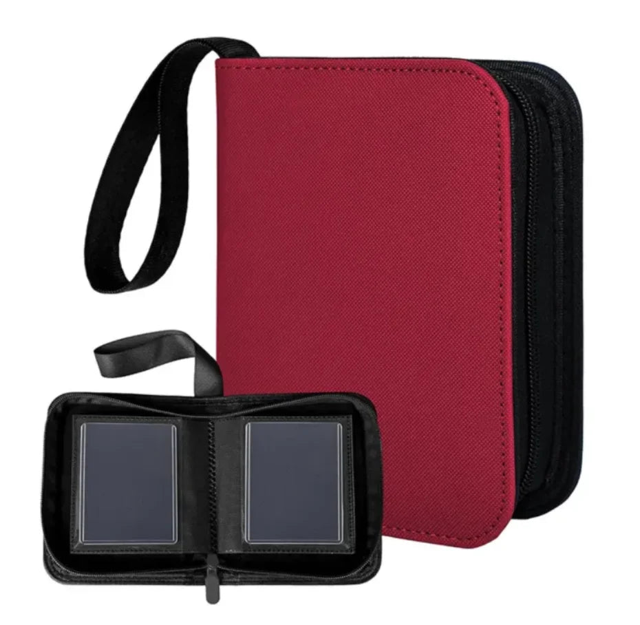 1-Pocket Toploader Binder - 40 Card Slots - RED