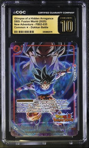 Glimpse of a Hidden Arrogance (Dragon Ball Z Dokkan Battle Alternate Art) FB02-035 (Blazing Aura Alternate Art Reprints) — CGC 10 (Pristine)