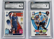 2 cards, Neymar, Suarez, CGC 7 6.5