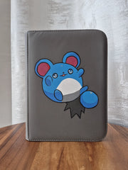 Marill Binder Art – Gray | 4-Pocket | 160 Cards | Side-Loading
