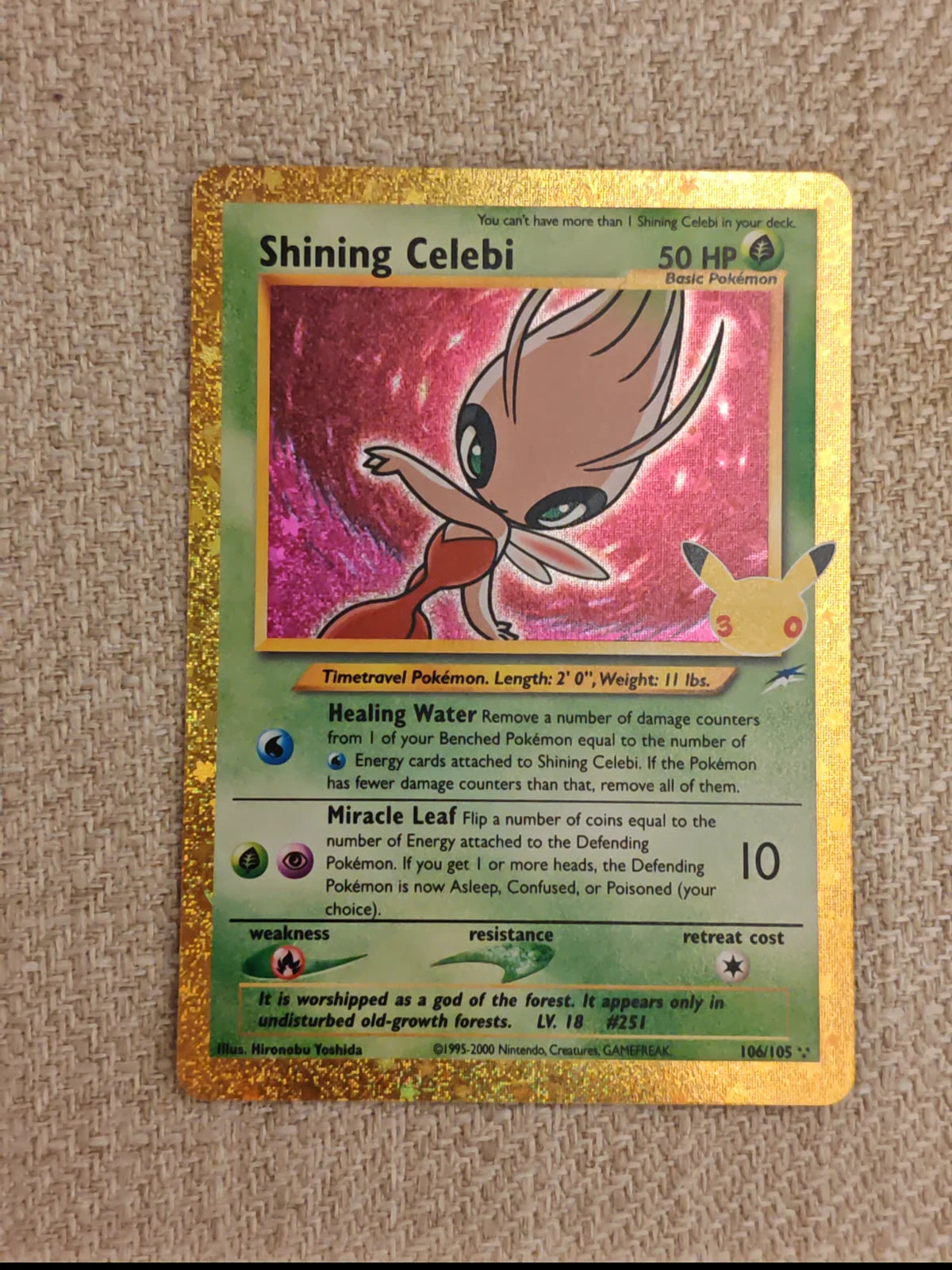 Shining Celebi 106/105 (30th Celebration: Classic Collection)