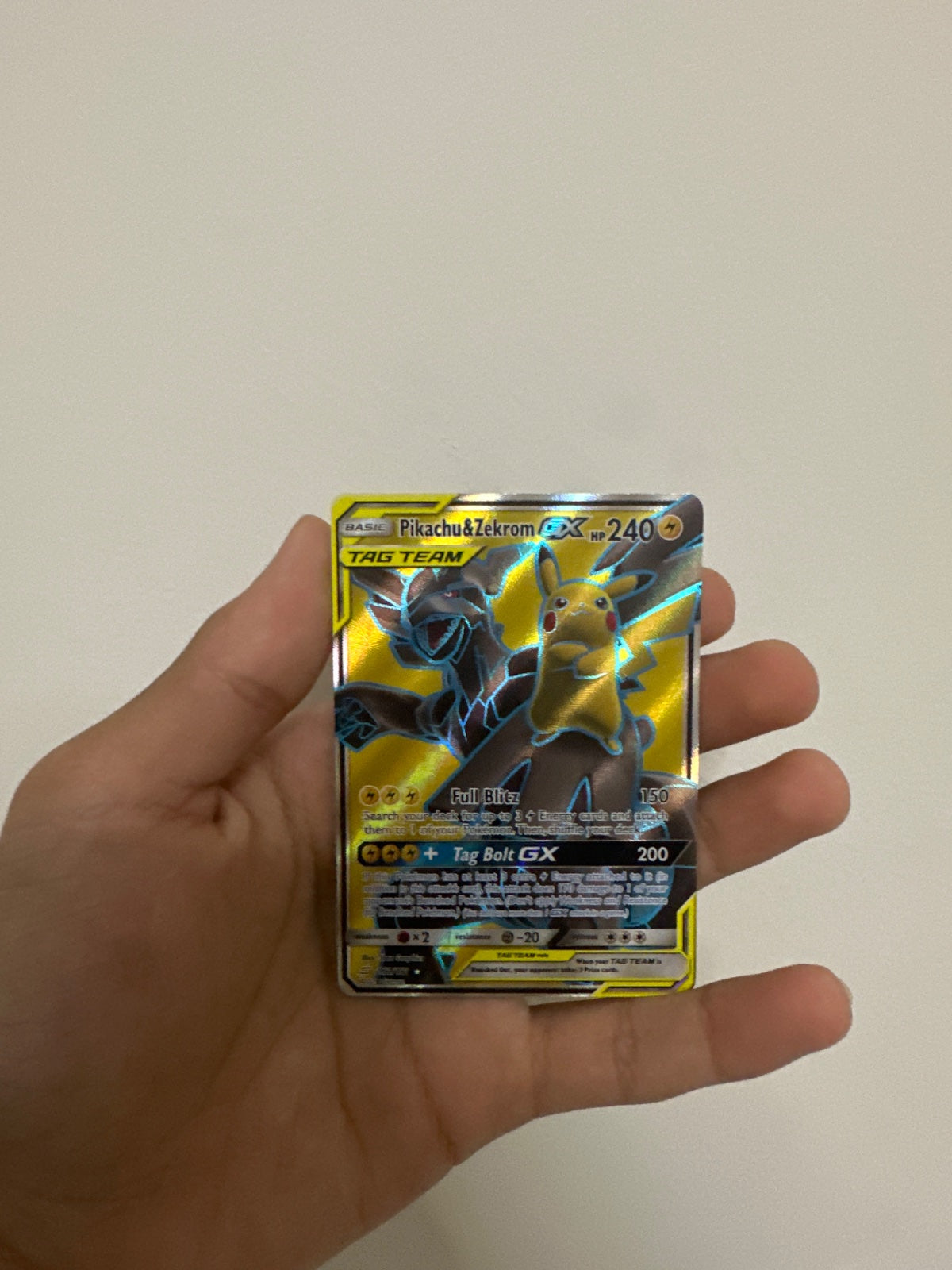 Pikachu & Zekrom GX (Full Art) 162 (Team Up)