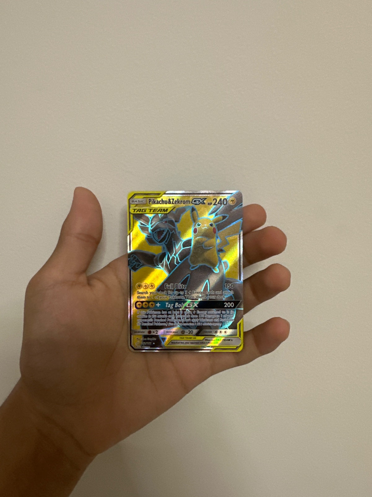 Pikachu & Zekrom GX (Full Art) 162 (Team Up)