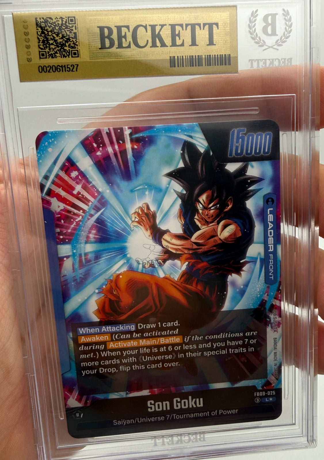 BGS 10 Pristine Son Goku - FB09-025 (Alternate Art) - Dual Evolution (FB09)