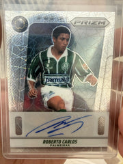 2025 Panini Prizm FIFA Club World Cup – Roberto Carlos Flashback Autographs Velocity Prizm #FA-RCA