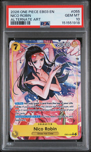 Nico Robin (055) (Alternate Art) EB03-055 (Extra Booster: One Piece Heroine's Edition) — PSA 10