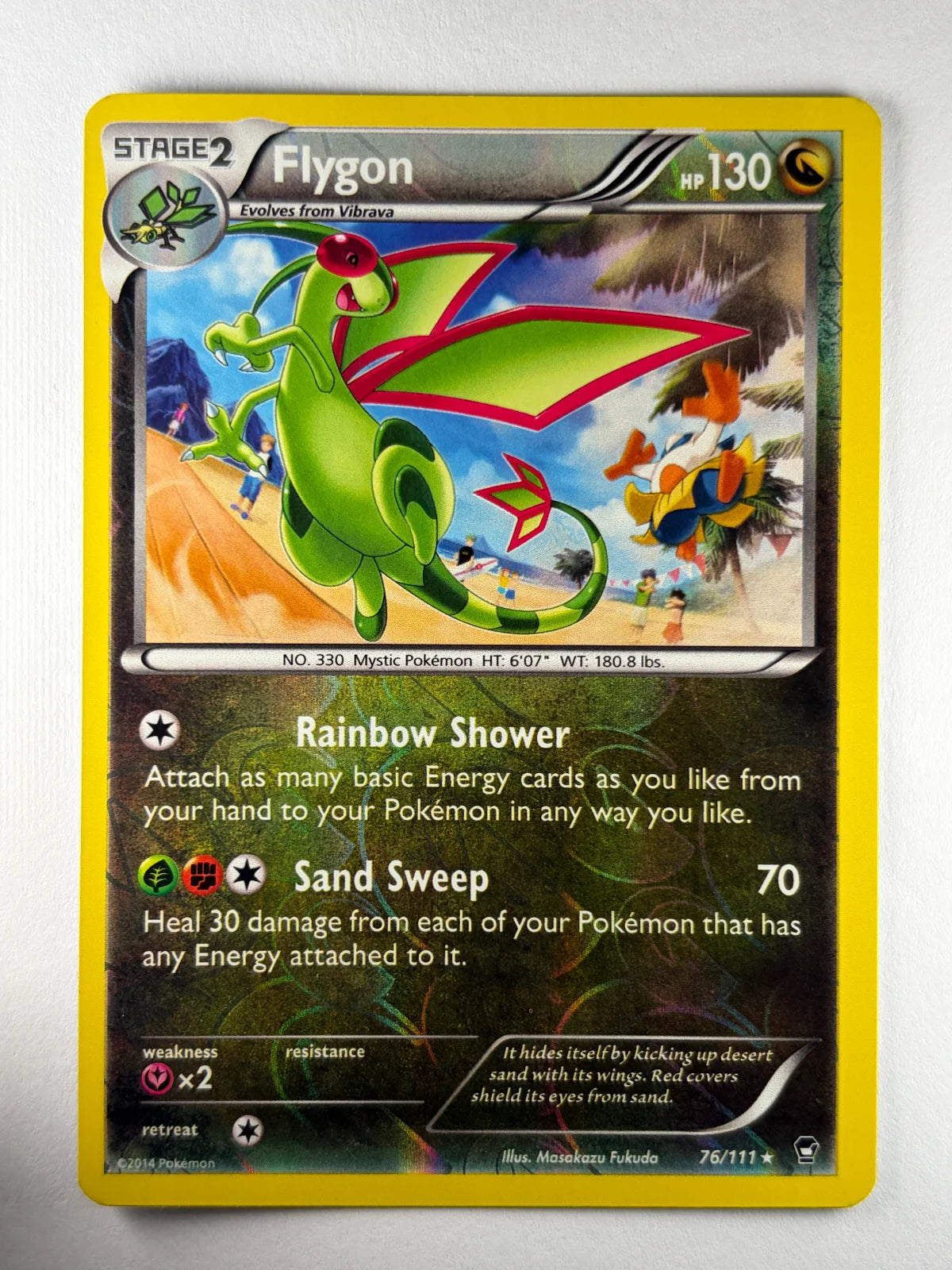 Flygon 76/111 Rare Furious Fists Pokemon Reverse Holo