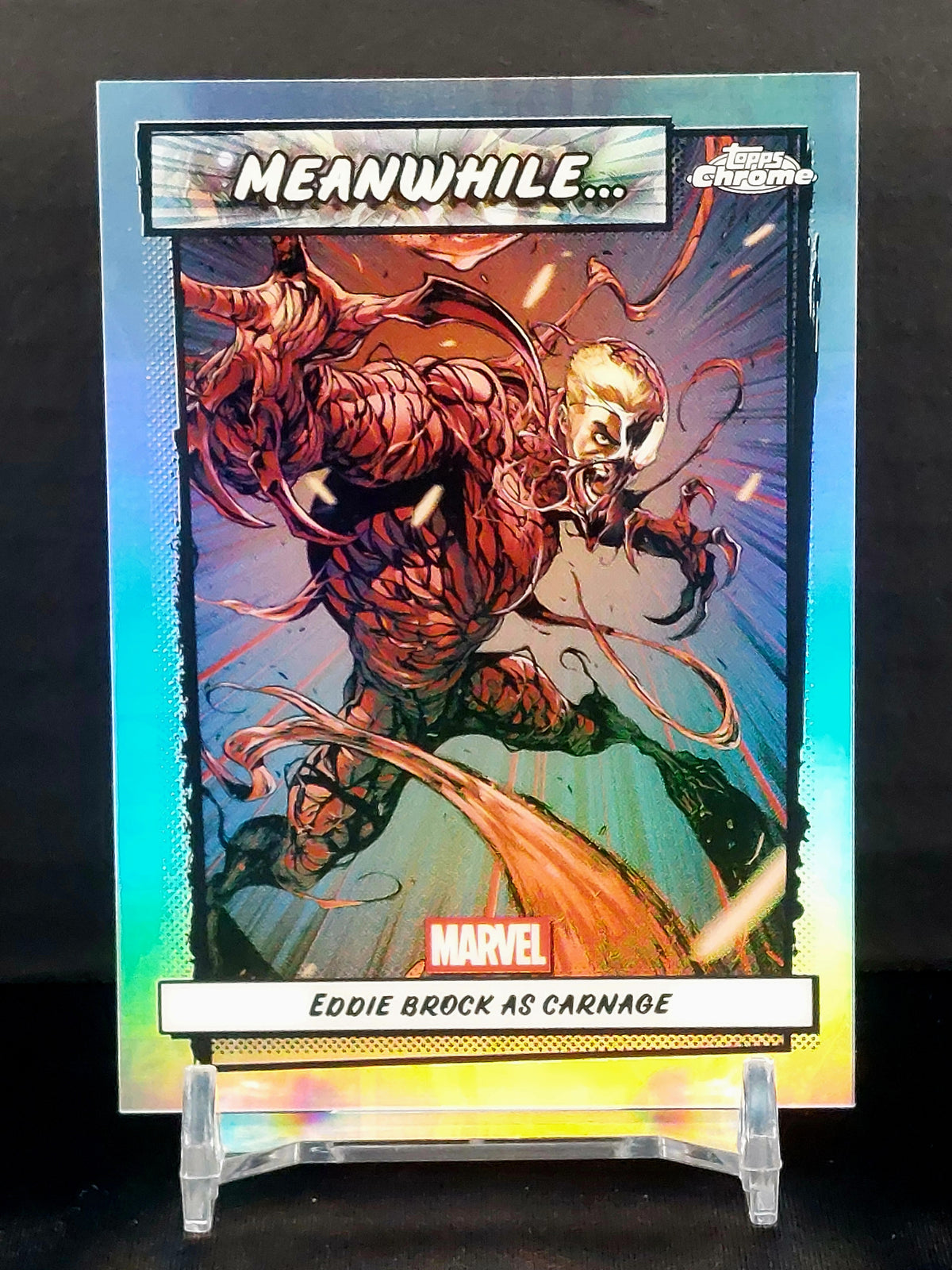 MEANWHILE - EDDIE BROCK AS CARNAGE #MW03 - 2026 Topps Chrome Marvel