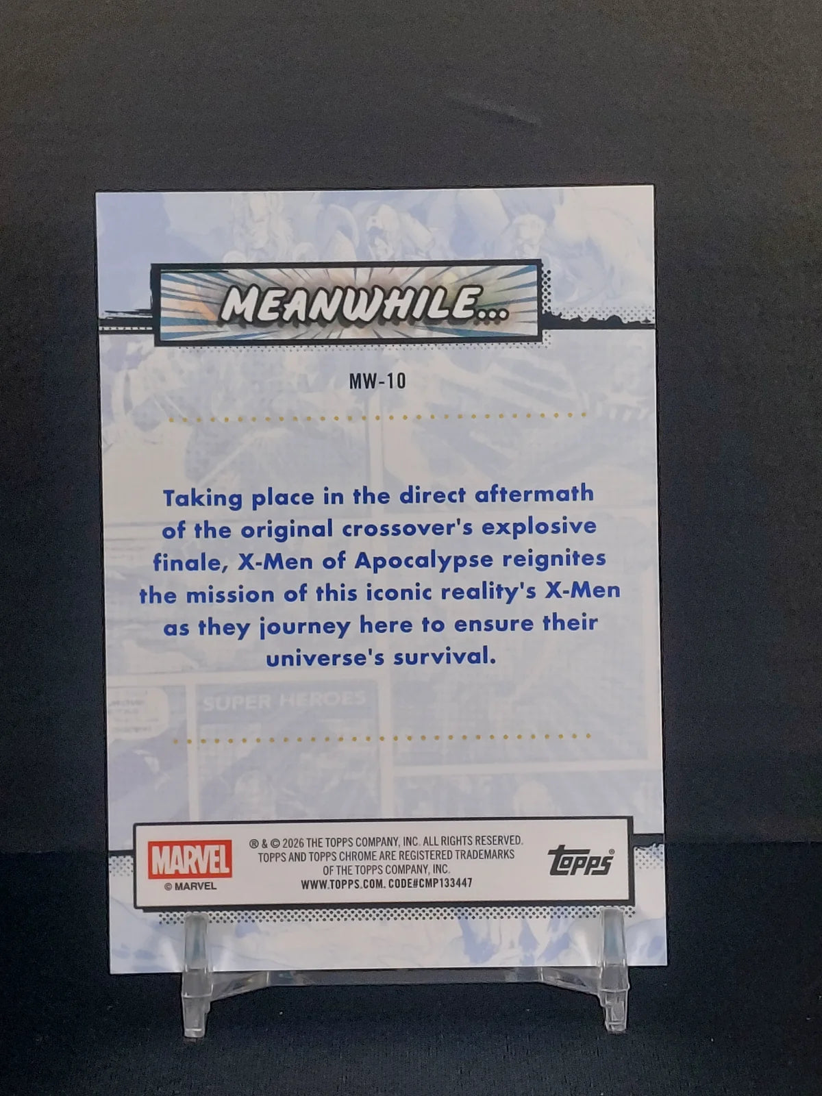 MEANWHILE - X-MEN OF APOCALYPSE ARRIVE #MW10 - 2026 Topps Chrome Marvel