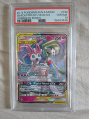 Gardevoir & Sylveon GX 130 (Unbroken Bonds) — PSA 10