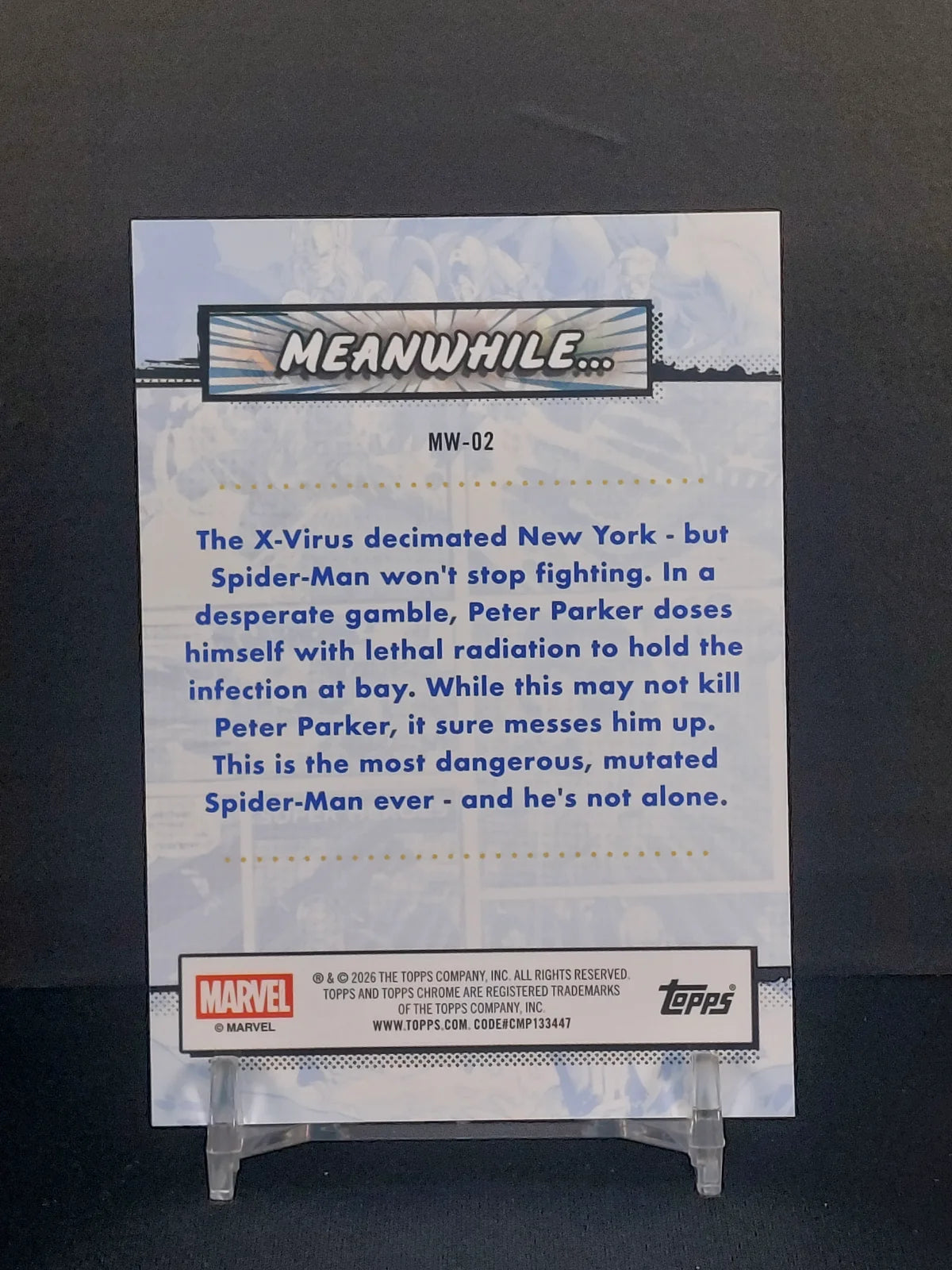 MEANWHILE - RADIOACTIVE SPIDER-MAN #MW02 - 2026 Topps Chrome Marvel