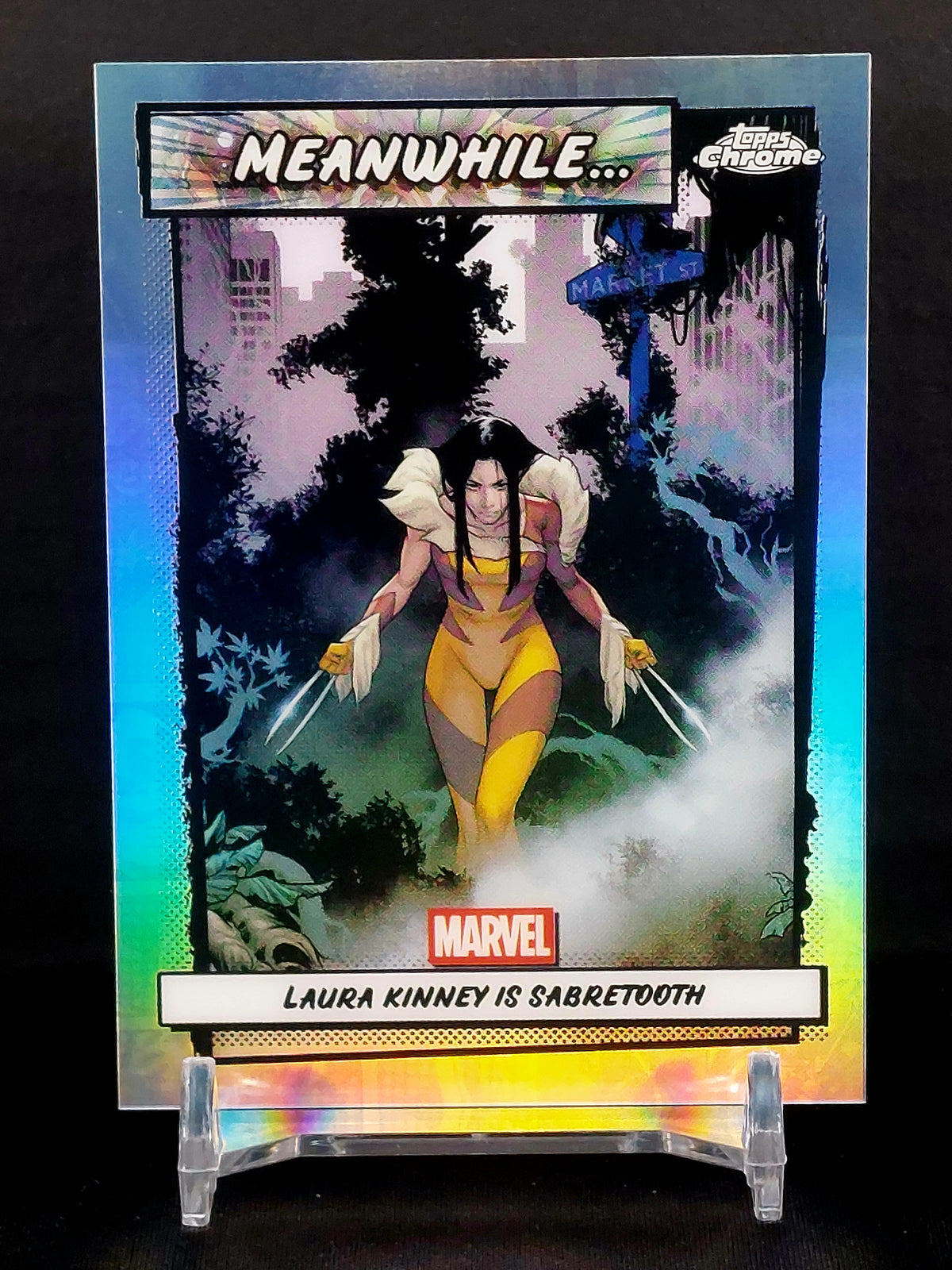 MEANWHILE - LAURA KINNEY IS SABRETOOTH #MW16 - 2026 Topps Chrome Marvel