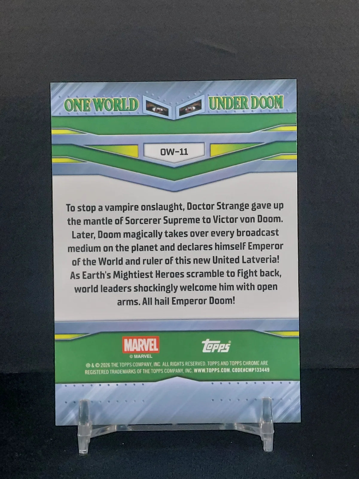 ONE WORLD UNDER DOOM #DW11 - 2026 Topps Chrome Marvel