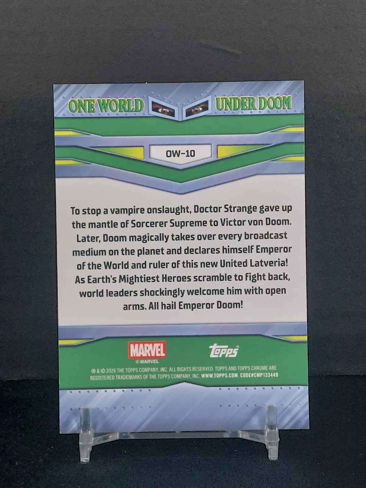 ONE WORLD UNDER DOOM #DW10 - 2026 Topps Chrome Marvel